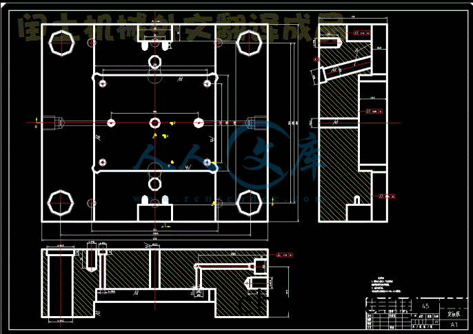 塑膠糢具脫糢機構設計